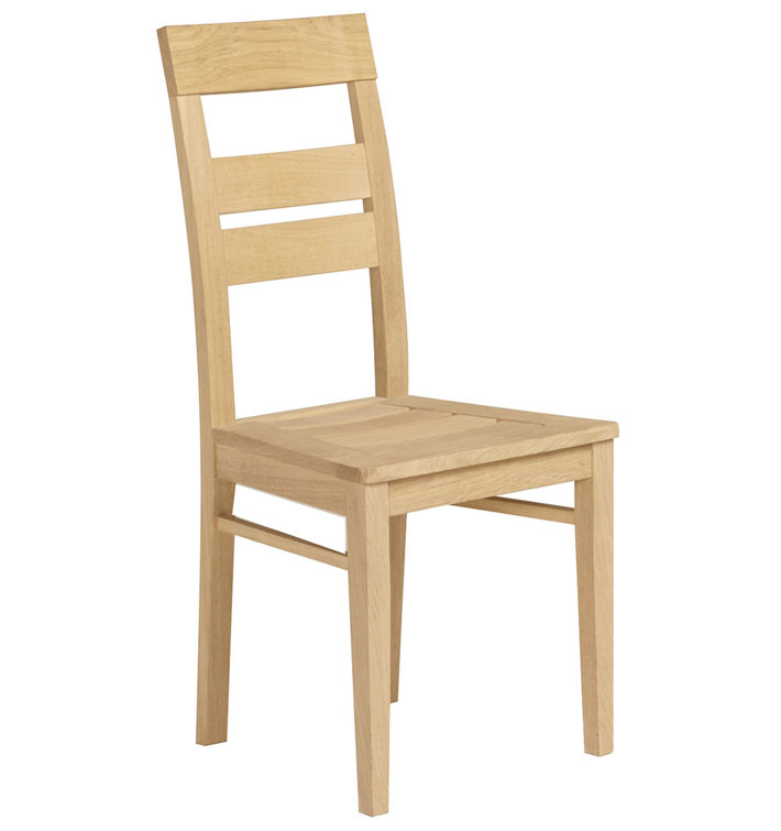 Parisot Solid Wood Slat Back Side Chair in Light Oak Wayfair